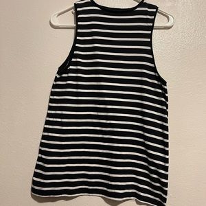 ASOS black and white striped tank top